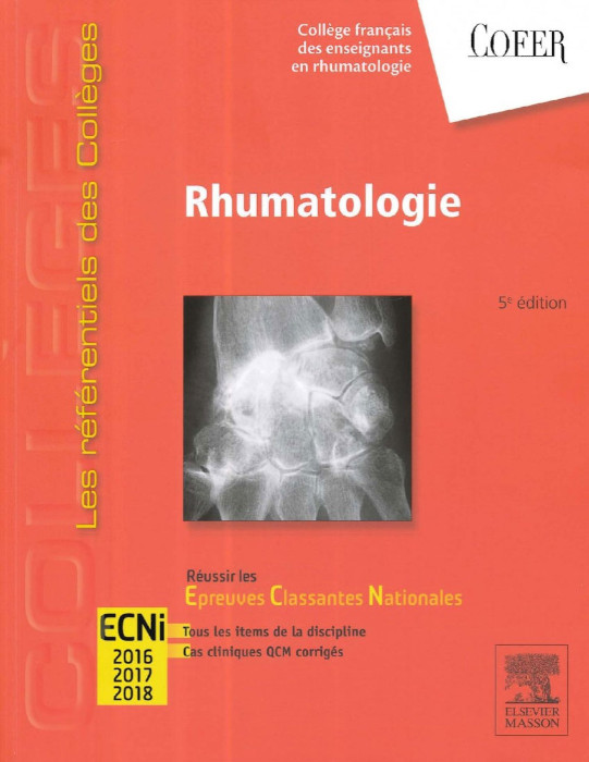 Rhumatologie Les références des colléges